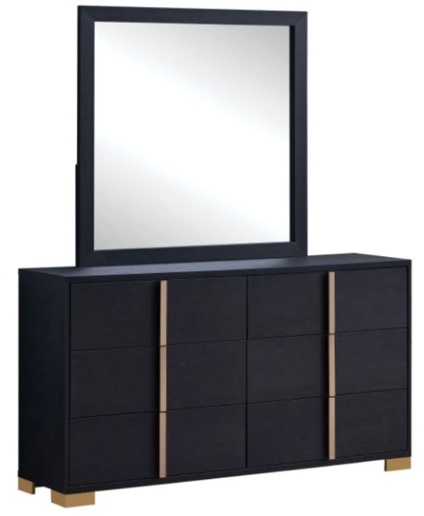 Coaster® Marceline Black Dresser and Mirror-0