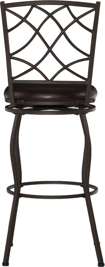 Linon Karla 3-Piece Brown Adjustable Stool Set-3