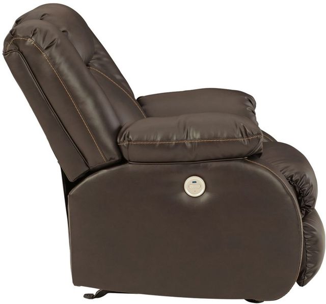Signature Design by Ashley® Denoron Chocolate Power Rocker Recliner-2