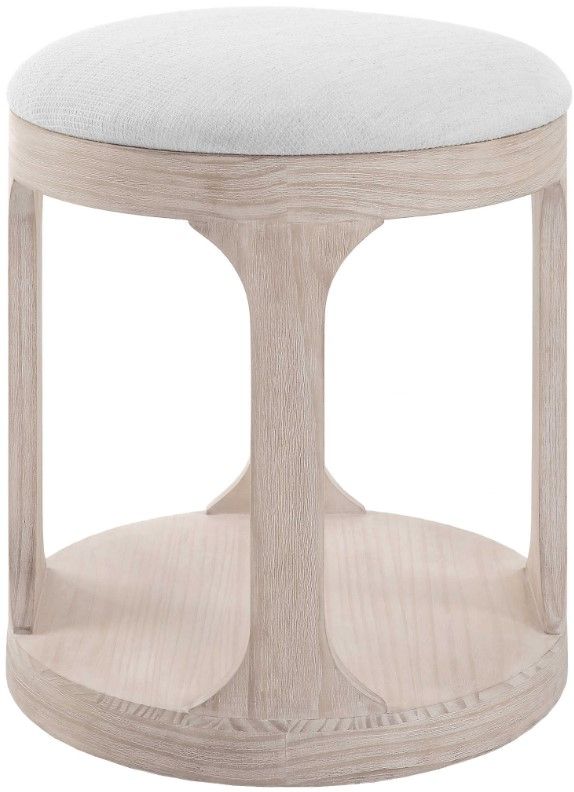 Uttermost® Dennen Oak/Off-White Ottoman-3