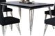 New Classic® Home Furnishings Ava 5-Piece Black/Chrome Dining Set-2