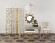 Currey & Company Circe White Muslin Ottoman-2