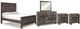 Signature Design by Ashley® Wynnlow 5-Piece Gray Queen Crossbuck Panel Bed Set-0