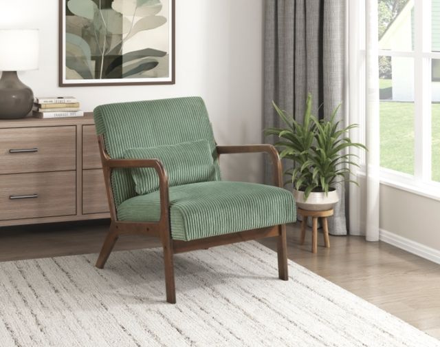 Homelegance® Twill Brown/Green Accent Chair-1