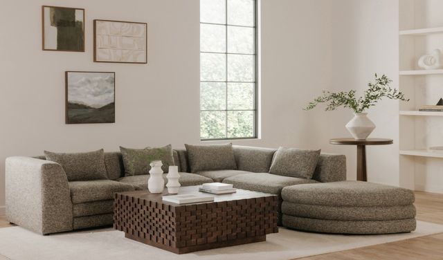Moe's Home Collection Easton Brown Storage Coffee Table-1
