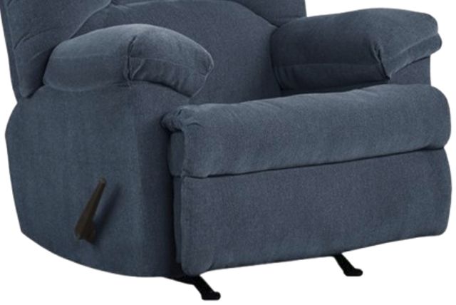 American Wholesale Furniture Cassian Indigo Manual Recliner-1