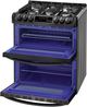 LG 29.88” Matte Black Stainless Steel Slide In Gas Double Oven Range-2