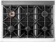 Unique® Appliances Classic Retro 36" Marshmallow White Pro Style Gas Range-1