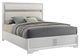 Coaster® Miranda White California King Upholstered Panel Bed -0