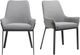 Moe's Home Collection Lloyd 2-Piece Dark Grey Dining Arm Chair Set-3