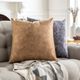 Surya Collins Camel 20"x20" Toss Pillow with Down Insert-4