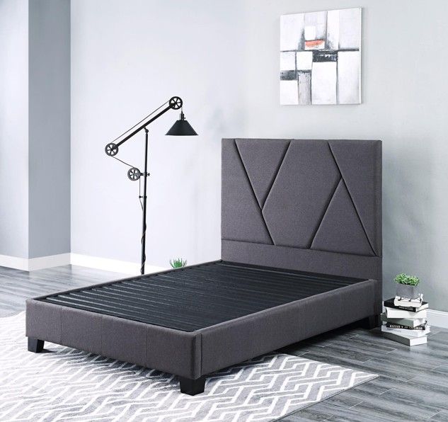 Legends Home Modern Dark Slate Gray King Panel Bed-1