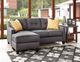 Benchcraft® Aldie Nuvella® Gray Sofa Chaise-2