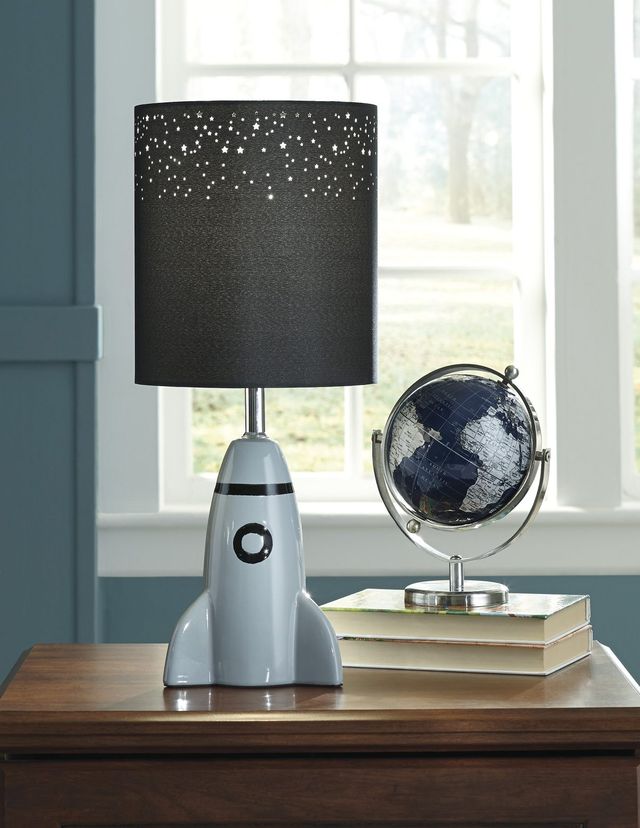 Signature Design by Ashley® Cale Gray/Black Table Lamp-3
