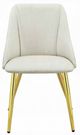 ACME Furniture Gaines 2-Piece Gold/White Side Chair Set-3