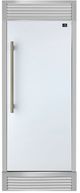 FORNO® Maderno Series Espresso 32" 13.6 Cu. Ft. White and Antique Brass Built In Right Hinge Convertible Refrigerator/Freezer-0