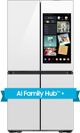 Samsung Bespoke 36" 29 Cu. Ft. White Glass French Door Refrigerator-2