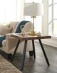 Modus Furniture Reese Natural Live Edge End Table with Black Base-1