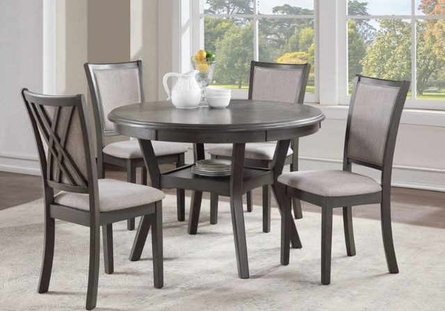 New Classic® Home Furnishings Amy 2-Piece Gray Dining Chair-1