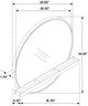 Coaster® Arini Sand Wash Round Vanity Wall Mirror with Shelf-2