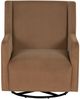 Linon Bernice Brown Swivel Rocking Chair-2