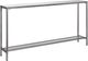 Uttermost® Hayley Glass Top Console Table with Antiqued Silver Frame-0
