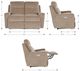 La-Z-Boy® Emmons Oak Leather Power Reclining Loveseat with Headrest-2