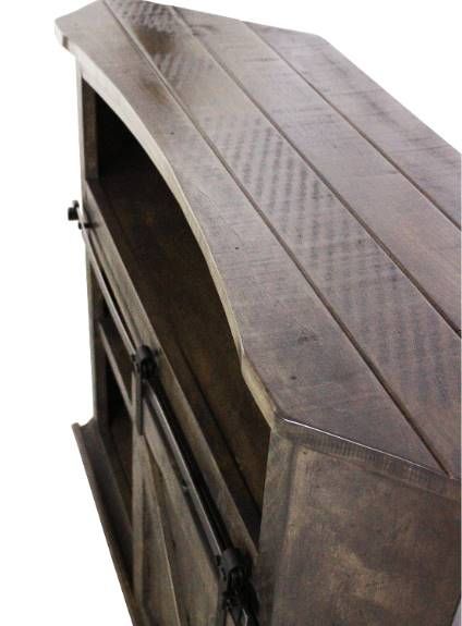 American Heartland Manufacturing Rustic Alcove Tall Corner TV Stand-2