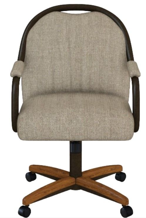 Chromcraft™ Customizable Seneca Swivel Dining Arm Chair-3