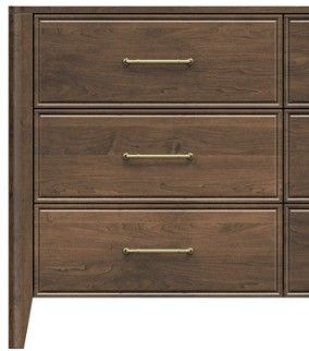 Country View Woodworking Westroom Bedroom Brown Maple 79" Dresser-1