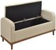 Homelegance® Brigitte Light Brown Lift Top Storage Bench-3
