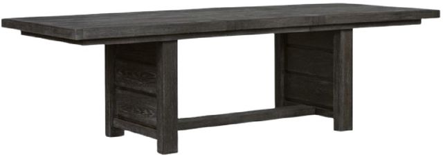 Magnussen Home® Plum Creek Ravenwood Black Trestle Dining Table-2
