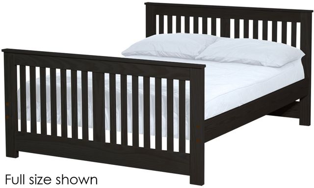 Crate Designs™ Furniture Espresso Twin XL Shaker Bed-0