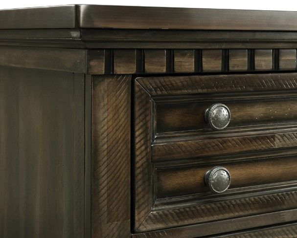 Elements International McCoy Charcoal Nightstand-2