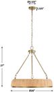Uttermost® Ladakh Brass/Brown 9-Light Pendant-2