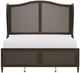 HH2 Home Sausalito Modish Oiled Bronze King Upholstered Panel Bed-1