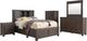 Liberty Furniture Thornwood Hills 5-Piece Rock Beaten Brown Queen Bookcase Bedroom Set-0