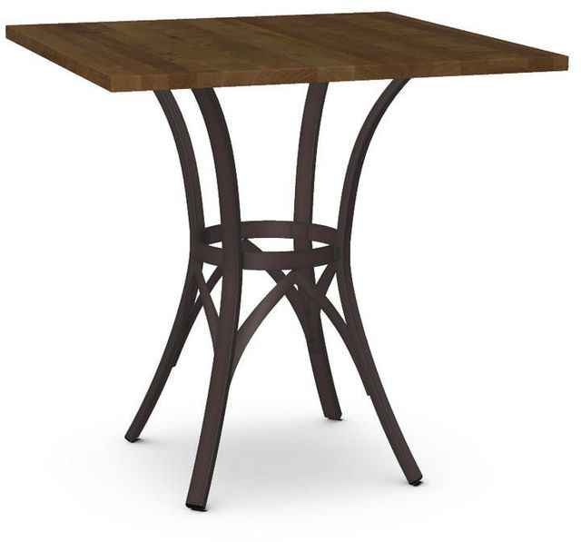 Amisco Customizable Kai Solid Birch Square Counter Height Table-0
