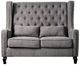 Furniture of America® Alicante Gray Love Seat Bench-0