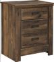 Signature Design by Ashley® Quinden 4-Piece Dark Brown Queen Panel Bed Set-4