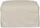 Vanguard® Furniture Josie Tiki Natural Slipcover Ottoman -1
