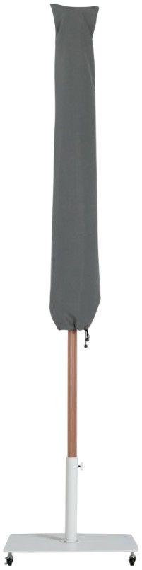 Meridian Furniture Fiji White Aluminum Outdoor Patio Umbrella and Base-3