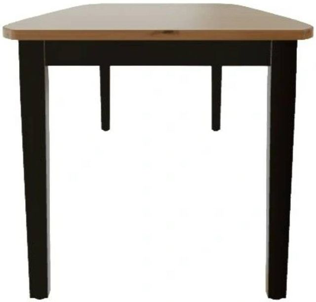 Mavin Customizable 84" Boat Extendable Dining Table with 18" Leaf-2