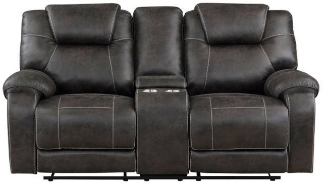 Homelegance® Gainesville 2-Piece Chocolate Manual Double Reclining Living Room Seating Set-3