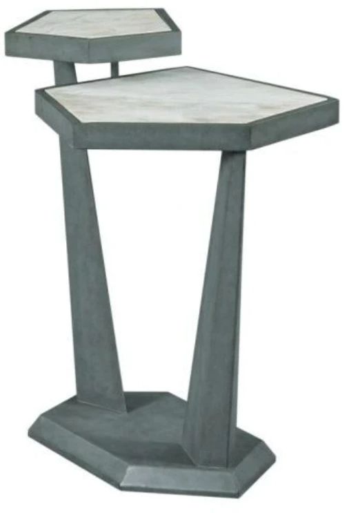 American Drew® AD Modern Synergy White Plane Accent Table with Gray Base-0
