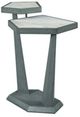 American Drew® AD Modern Synergy White Plane Accent Table with Gray Base-0