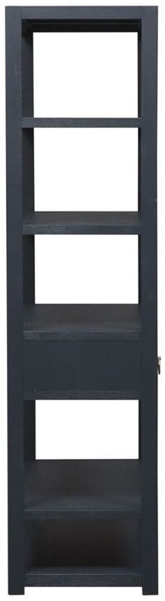 Liberty Furniture East End Wirebrushed Denim Accent Bookcase-3
