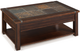 Magnussen Home® Roanoke Cherry Lift Top Cocktail Table with Slate Insert Top -2