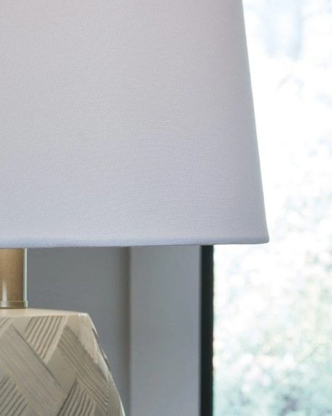 Signature Design by Ashley® Tamner 2-Piece Taupe Table Lamps-3