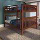 Donco Kids Light Espresso Full/Full Mission Bunk Bed-2